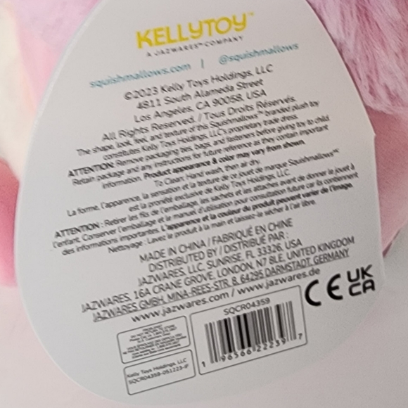 BRINA 🐾 Pink Bigfoot Original Squishmallow by Kelly Toy ☆》NWT《☆ - Picture 7 of 8